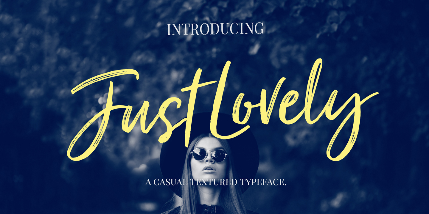 Just Lovely Font preview